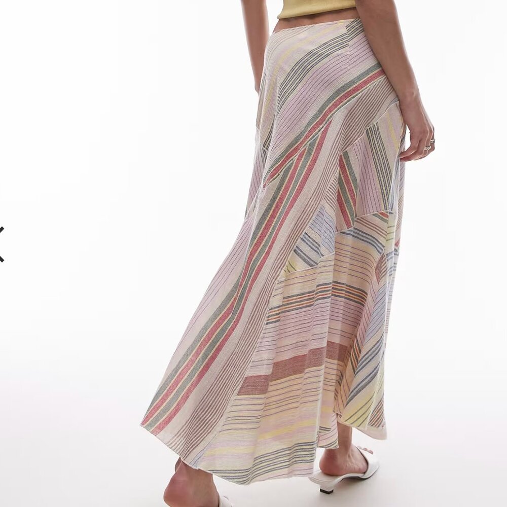 Topshop // Laundered Cutabout Skirt